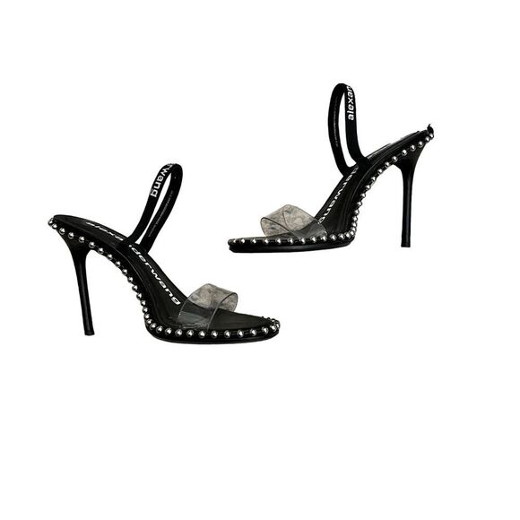 Alexander Wang Black and Clear Heels - Picture 3 of 9